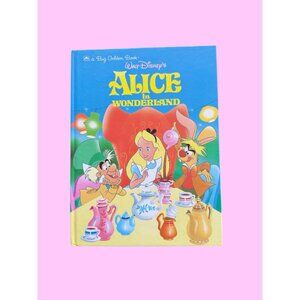 Vintage Walt Disney's Alice In Wonderland A Big Golden Book